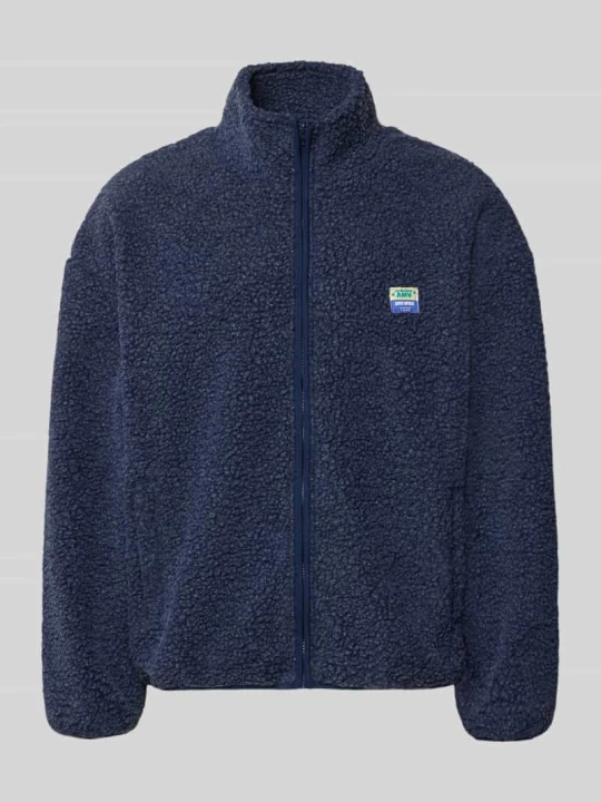 Zdjęcie produktu Kurtka teddy w kroju regular fit z naszywką z logo American Vintage Ciemnoniebieski