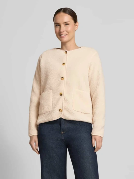 Zdjęcie produktu Kurtka teddy z naszywanymi kieszeniami w kroju regular fit model 'SC-ONYX 2' Soyaconcept Beżowy