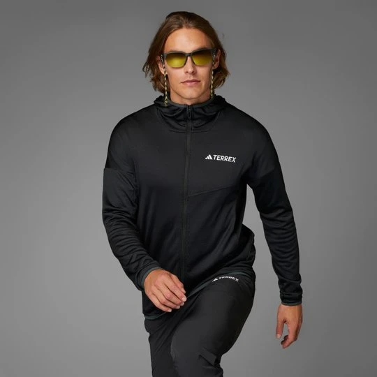 Zdjęcie produktu Kurtka Terrex Xperior CLIMAWARM Light Fleece Hooded Adidas czarny