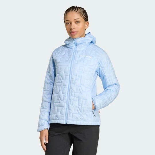 Zdjęcie produktu Kurtka Terrex Xperior PrimaLoft Loose Fill Insulated Hooded Adidas Glow Blue