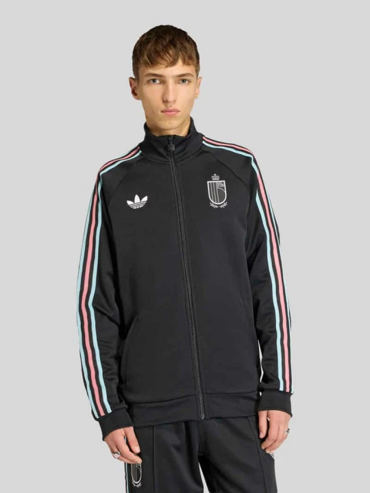 Zdjęcie produktu kurtka treningowa Belgien w kroju regular fit z dodatkiem bawełny adidas Originals Czarny