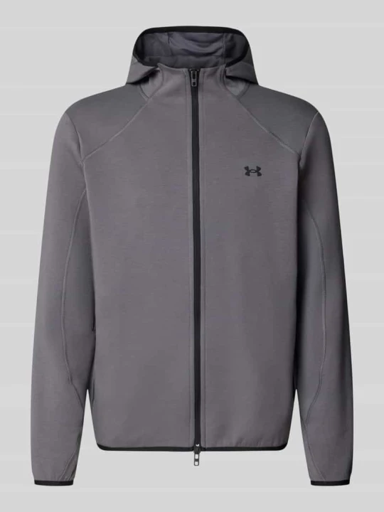 Zdjęcie produktu kurtka treningowa o kroju regular fit z domieszką bawełny model 'Unstoppable' Under Armour Antracytowy
