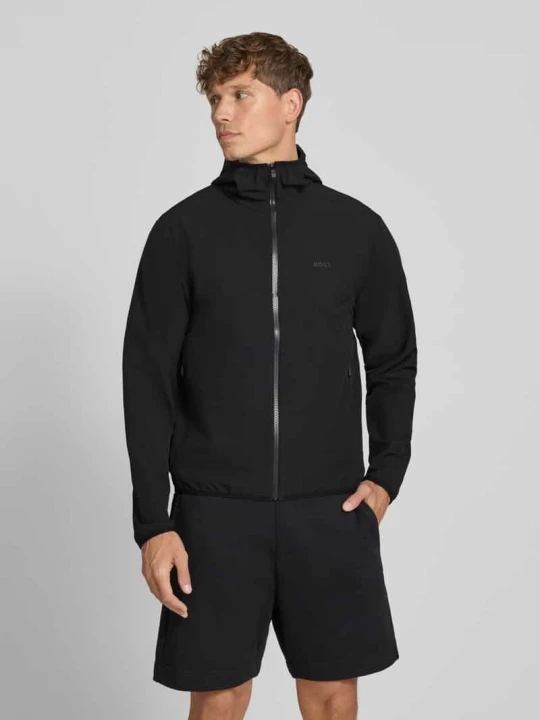 Zdjęcie produktu kurtka treningowa o kroju regular fit z kapturem model 'LW_COMMUTERPRO' Boss Czarny