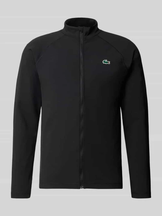 Zdjęcie produktu kurtka treningowa o kroju slim fit z detalem z logo Lacoste Czarny