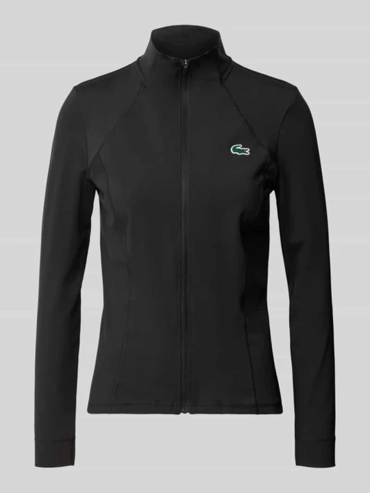 Zdjęcie produktu Kurtka treningowa o kroju slim fit z naszywką z logo Lacoste Czarny