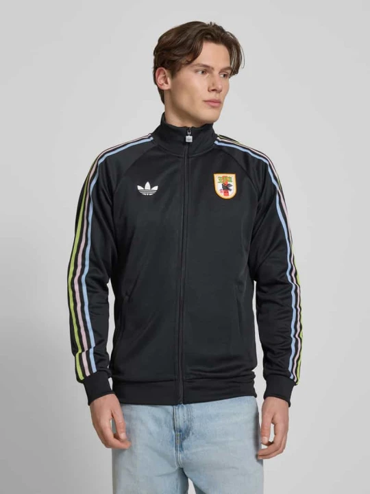 Zdjęcie produktu Kurtka treningowa w kroju regular fit z aplikacją JFA adidas Originals Czarny