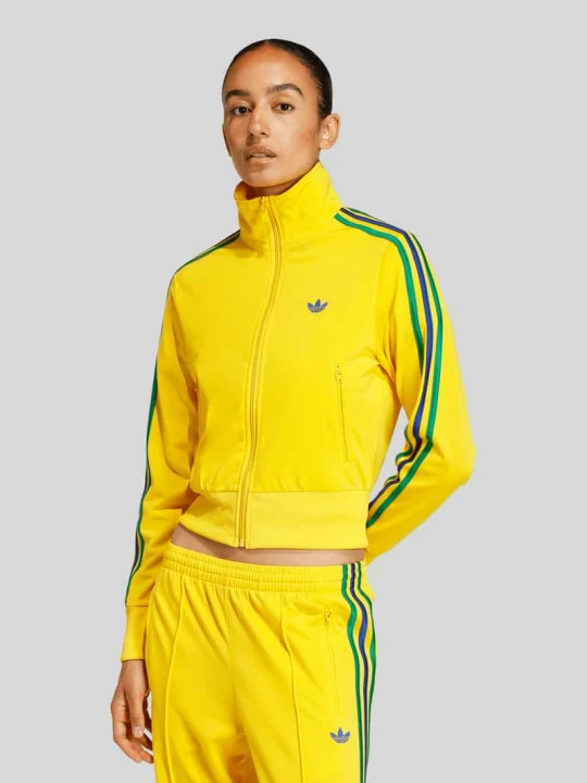 Zdjęcie produktu kurtka treningowa w kroju regular fit z wyhaftowanym logo adidas Originals Żółty
