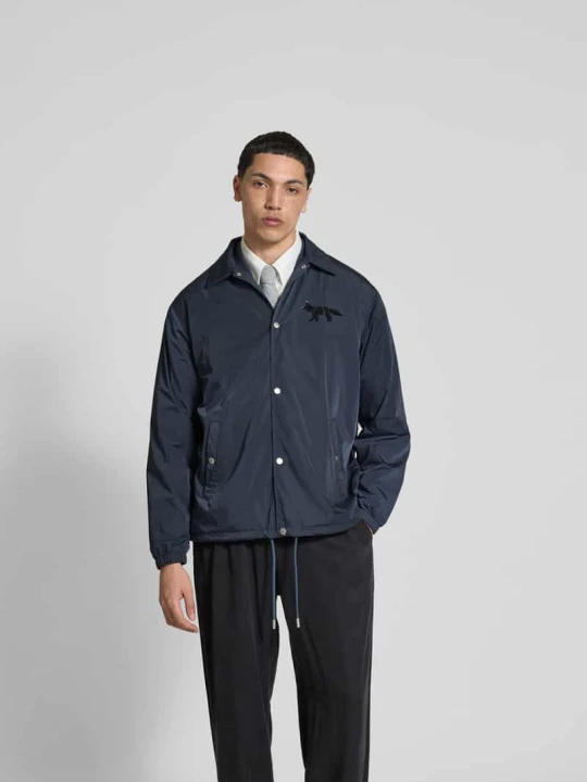 Zdjęcie produktu Kurtka treningowa z listwą na zatrzaski Maison Kitsuné Ciemnoszary