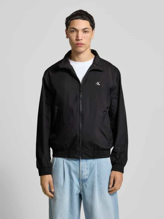 Zdjęcie produktu Kurtka treningowa z logo i stójką Calvin Klein Jeans Czarny