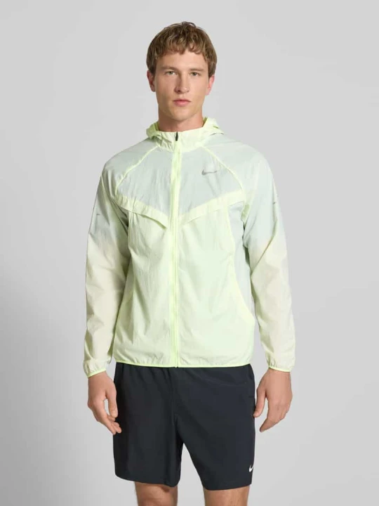 Zdjęcie produktu kurtka treningowa z nadrukiem z logo i kapturem Nike Neonowy żółty