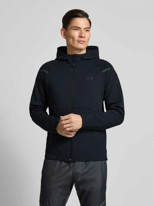 Zdjęcie produktu Kurtka treningowa z zamkiem błyskawicznym dwustronnym model ‘Unstoppable’ Under Armour Czarny