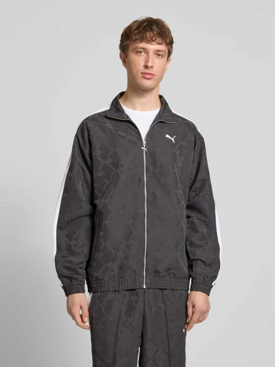 Zdjęcie produktu Kurtka treningowa z zamkiem błyskawicznym i logo Puma Czarny
