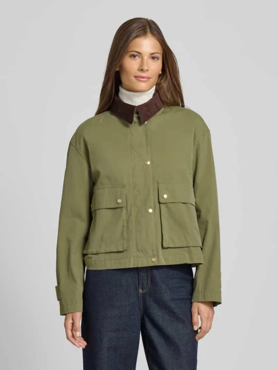 Zdjęcie produktu Kurtka typu barn jacket o kroju regular fit z mieszanki bawełny Marc O'Polo Trzcinowy
