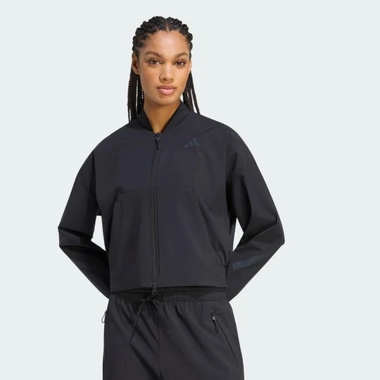 Zdjęcie produktu KURTKA TYPU BOMBER Z TKANINY PLECIONEJ ADIDAS Z.N.E. czarny