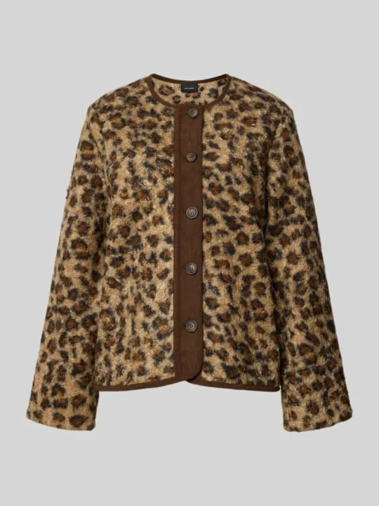 Zdjęcie produktu Kurtka typu teddy z kontrastową listwą guzikową Vero Moda Piaskowy