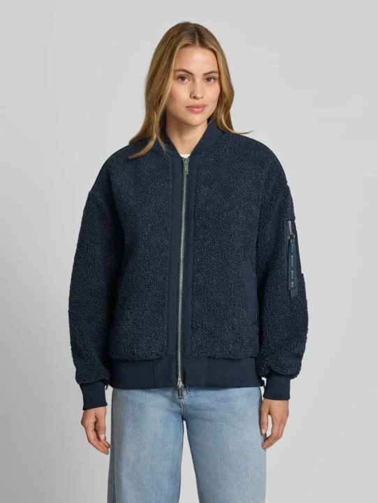 Zdjęcie produktu Kurtka typu teddy ze stójką model 'Emeline' MOS MOSH Granatowy