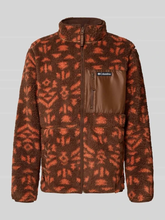 Zdjęcie produktu kurtka w kroju regular fit w imitacji futerka z brustaszą Columbia Camel