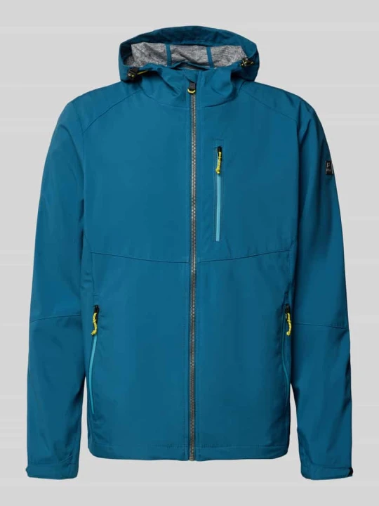 Zdjęcie produktu Kurtka w kroju regular fit z aplikacją z logo Killtec Oceaniczny