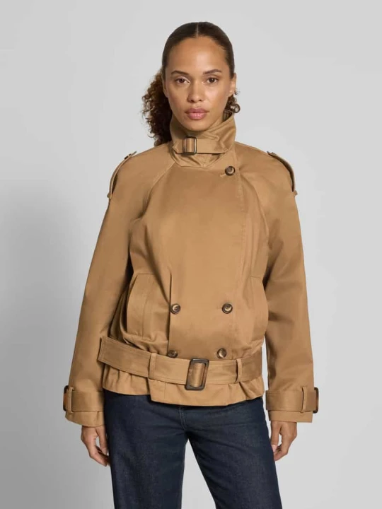 Zdjęcie produktu kurtka w kroju regular fit z czystej bawełny model 'Winnie' Ba&sh Średniobrązowy
