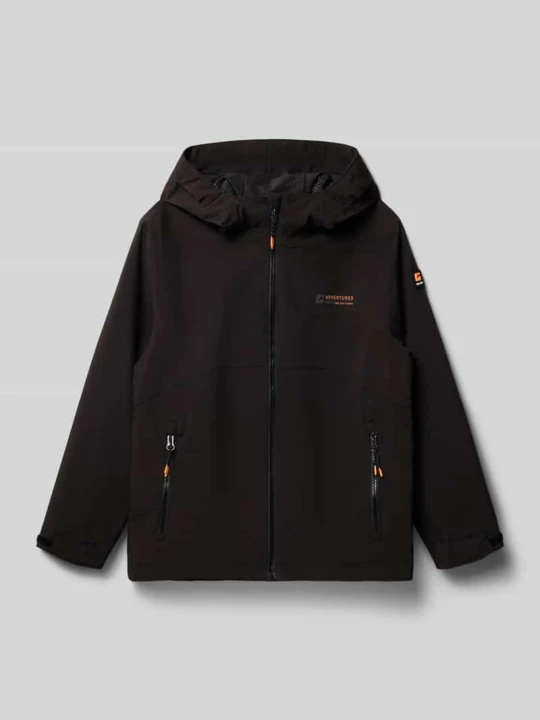 Zdjęcie produktu kurtka w kroju regular fit z detalem z logo Killtec Czarny
