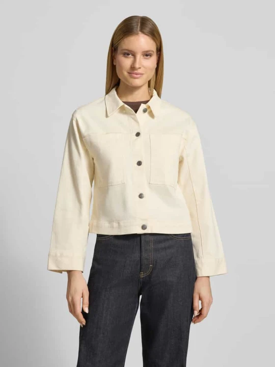 Zdjęcie produktu Kurtka jeansowa o kroju regular fit z kieszeniami na piersi model 'Bess' Soyaconcept Beżowy