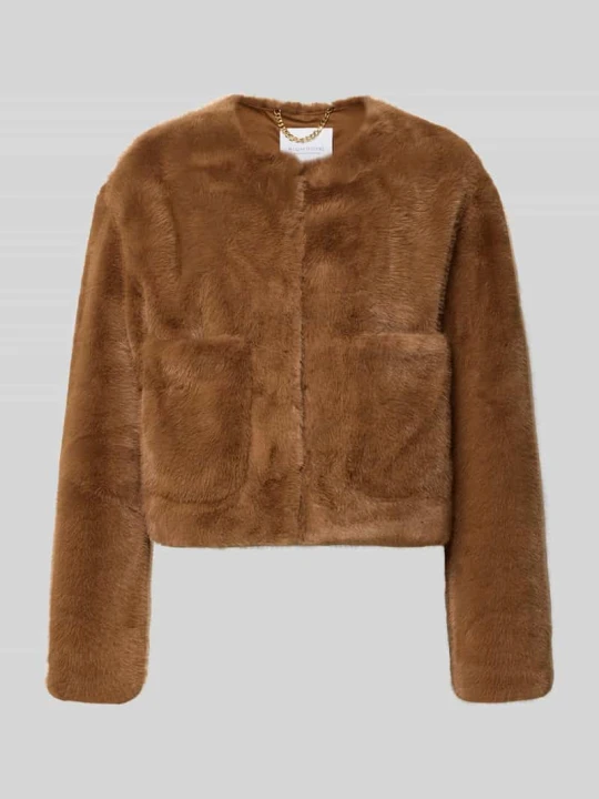 Zdjęcie produktu kurtka w kroju regular fit ze sztucznego futra Rich & Royal Camel