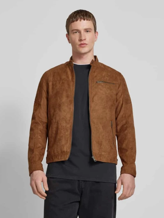 Zdjęcie produktu Kurtka w stylu Biker model ‘Rocky’ Jack&Jones Koniakowy