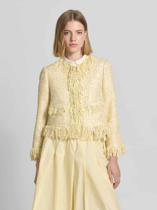 Zdjęcie produktu Kurtka w stylu bouclé, krój regular fit Rich & Royal Jasnożółty