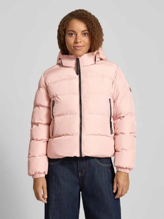 Zdjęcie produktu Kurtka w stylu puffer o kroju regular fit z wytłoczonym logo Model 'Sports' Superdry Różowy