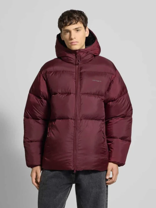 Zdjęcie produktu Kurtka w stylu puffer z kapturem Carhartt WIP Ciemnoczerwony