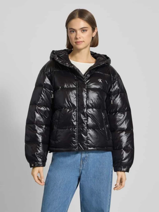 Zdjęcie produktu Kurtka w stylu puffer z Logo Model 'SHINE PUFFER JACKET' Calvin Klein Jeans Czarny