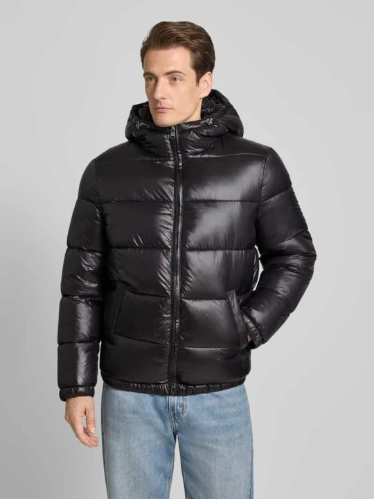 Zdjęcie produktu Kurtka w stylu puffer z zamkiem błyskawicznym i wpuszczanymi kieszeniami MCNEAL Metaliczny czarny