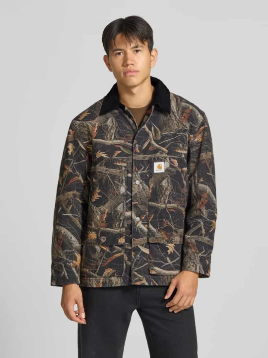 Zdjęcie produktu Kurtka we wzór na całej powierzchni z detalem z logo model 'Lander' Carhartt WIP Czarny
