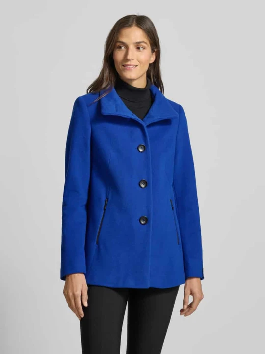 Zdjęcie produktu Kurtka wełniana z domieszką kaszmiru model ‘JANNA’ Milo Coats Królewski niebieski