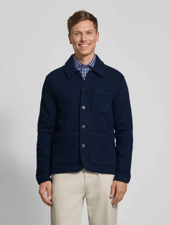 Zdjęcie produktu Kardigan rozpinany z mieszanki wełny Polo Ralph Lauren Granatowy