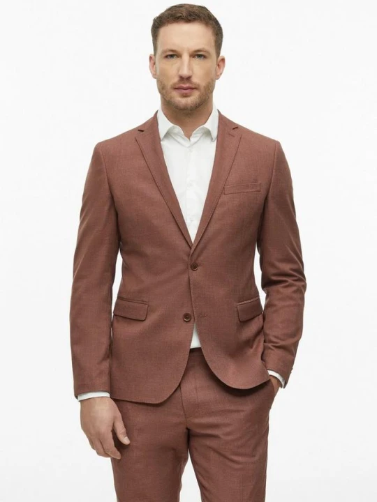 Zdjęcie produktu s.O PURE: Marynarka Slim Fit s.Oliver czerwony