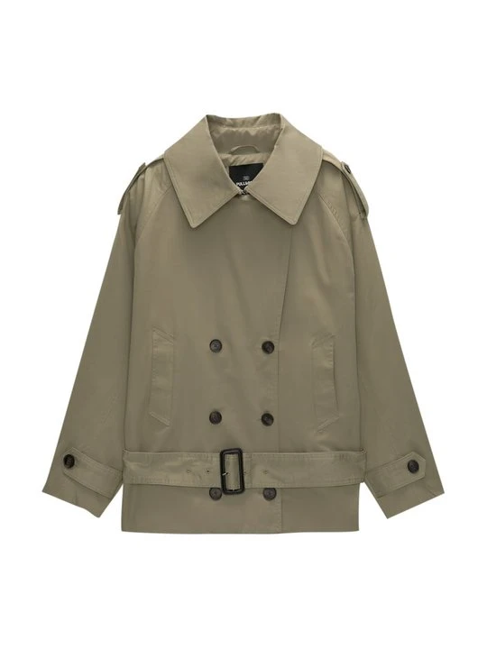 Zdjęcie produktu Kurtka wiosenna PULL&BEAR khaki