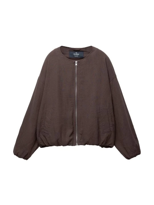 Zdjęcie produktu Kurtka wiosenna PULL&BEAR ciemnobrązowy