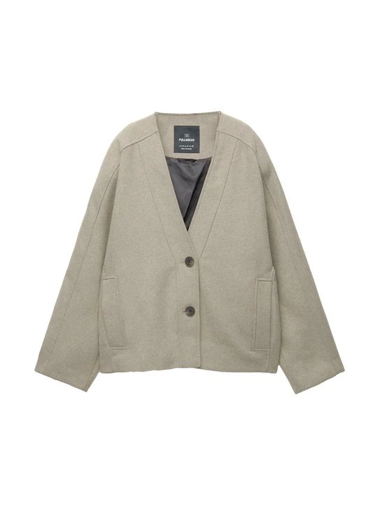 Zdjęcie produktu Kurtka wiosenna PULL&BEAR beżowy