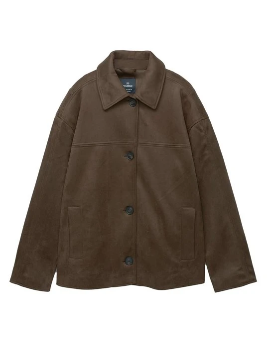 Zdjęcie produktu Kurtka wiosenna PULL&BEAR ciemnobrązowy