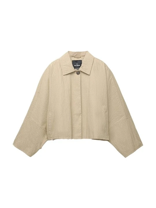 Zdjęcie produktu Kurtka wiosenna PULL&BEAR beżowy
