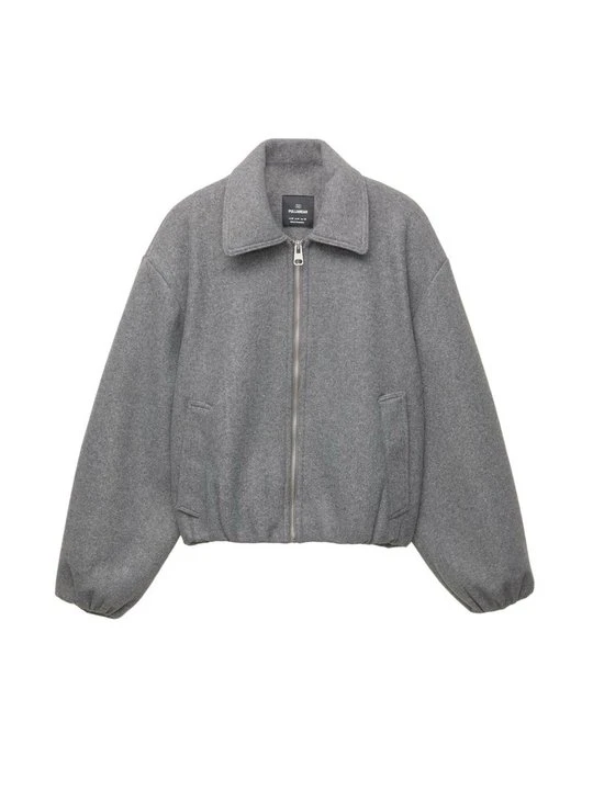 Zdjęcie produktu Kurtka wiosenna PULL&BEAR szary