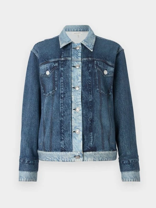 Zdjęcie produktu Kurtka wiosenna rag & bone niebieski denim