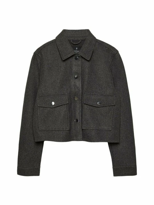 Zdjęcie produktu Kurtka wiosenna Stradivarius ciemnoszary