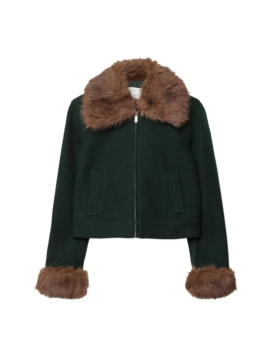 Zdjęcie produktu Kurtka wiosenna Stradivarius zielony
