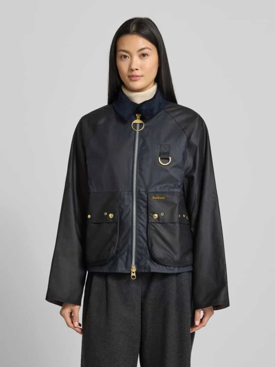 Zdjęcie produktu Krój regular fit woskowana kurtka z czystej Bawełna Model 'KEARTON' Barbour Ciemnoniebieski