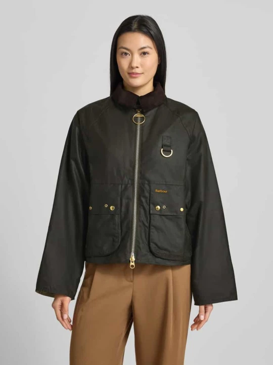 Zdjęcie produktu Krój regular fit woskowana kurtka z czystej Bawełna Model 'KEARTON' Barbour Oliwkowy