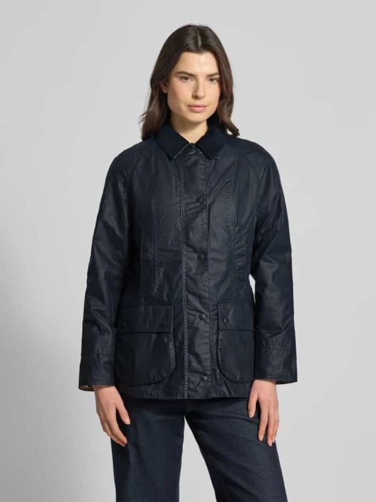 Zdjęcie produktu Kurtka woskowana z czystej bawełny Barbour Granatowy