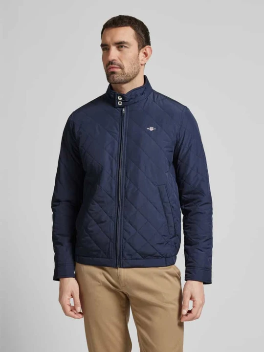 Zdjęcie produktu Kurtka z detalami z logo model ‘QUILTED’ Gant Granatowy