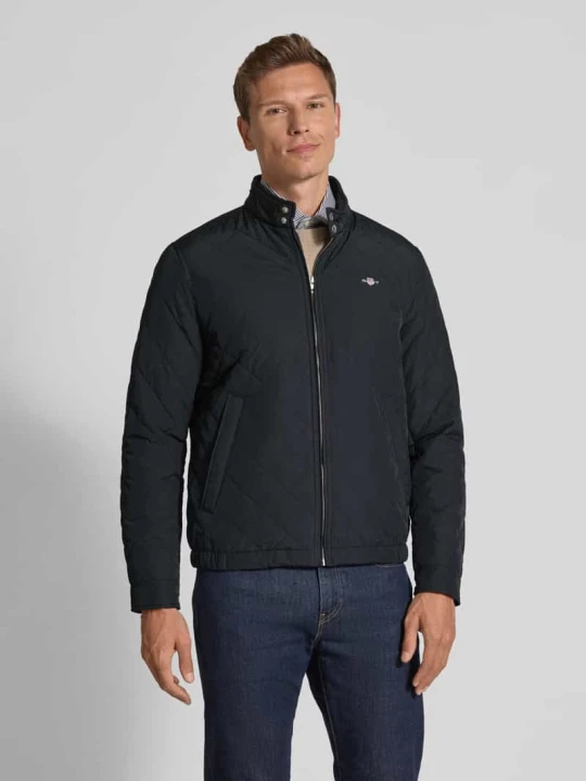 Zdjęcie produktu Kurtka z detalami z logo model ‘QUILTED’ Gant Czarny